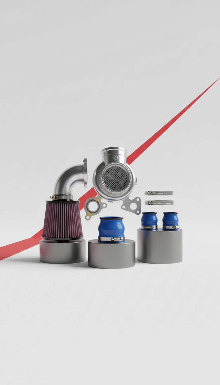 Turbocharged Air Intake Kit Aluminum
