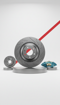 Performance Brake Rotor With Slotting