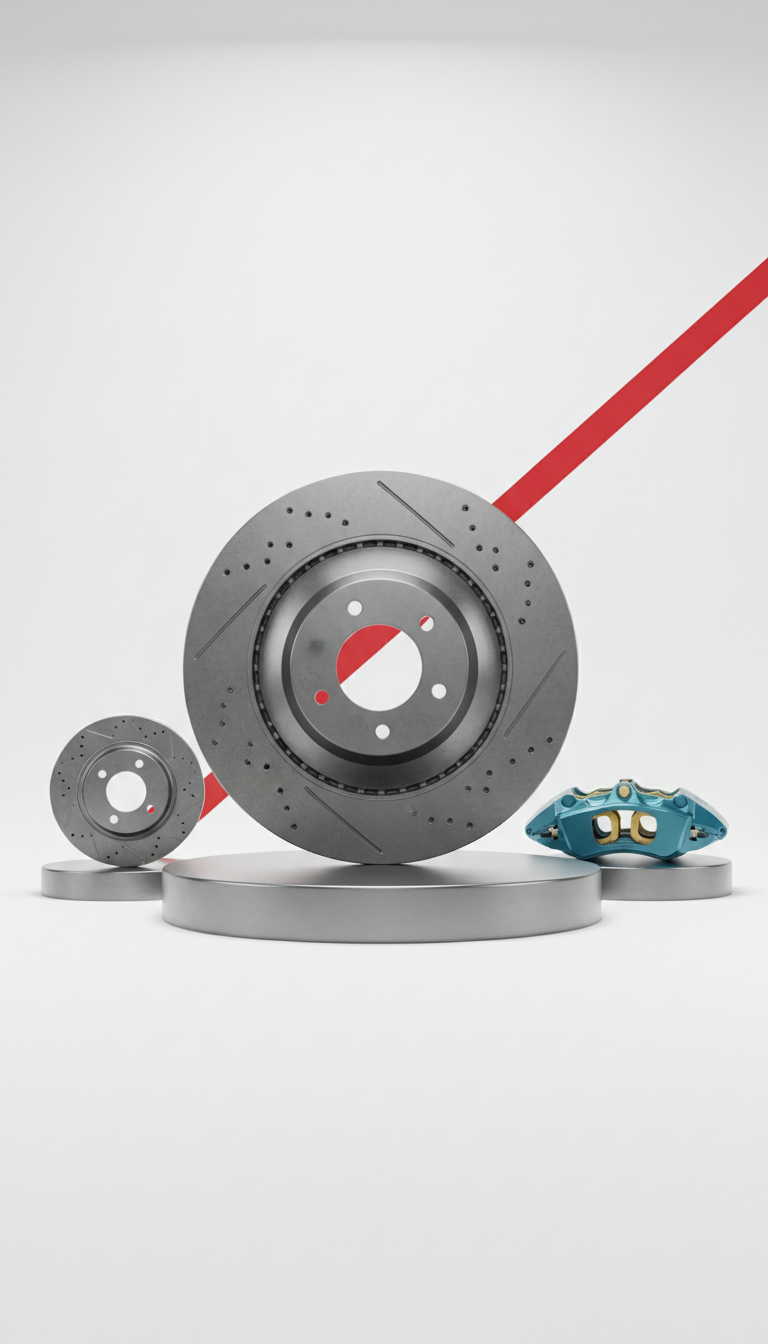Performance Brake Rotor With Slotting